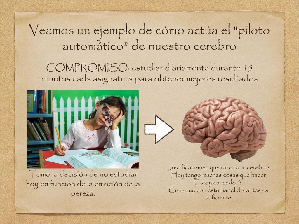 Siento que mi cerebro está en piloto automático